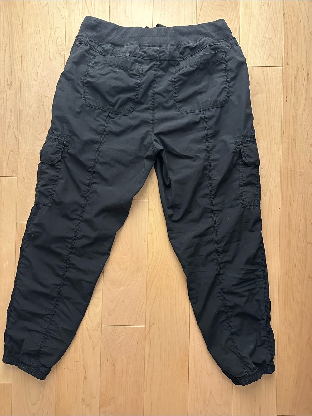 Y2K Vintage Calvin Klein Black Cargo Jogger Capri Pants Gorpcore 100% Cotton - Picture 10 of 10